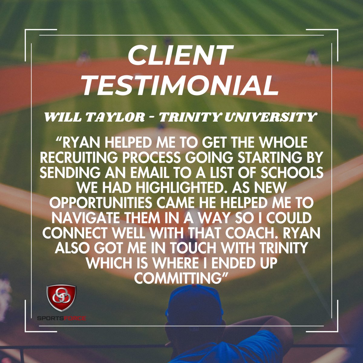 Our very own Will Taylor (@Will_Taylor1717), will be heading to D3 PowerHouse, Trinity University @TrinityTigersB2 for college this Fall ‼️⬇️ @CoachThompsonSF