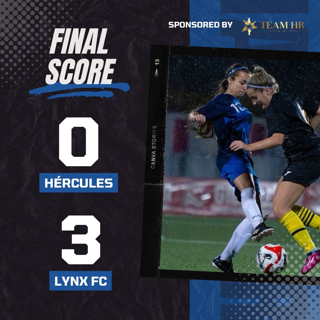 #HERCULESFC 0-3 #LYNXFC

🔥Despite the result, our team made an incredible effort to get here

⚽In a history campaign our women's football team managed to dispute for the third and fourth place!

#WeAreHercules 🔵