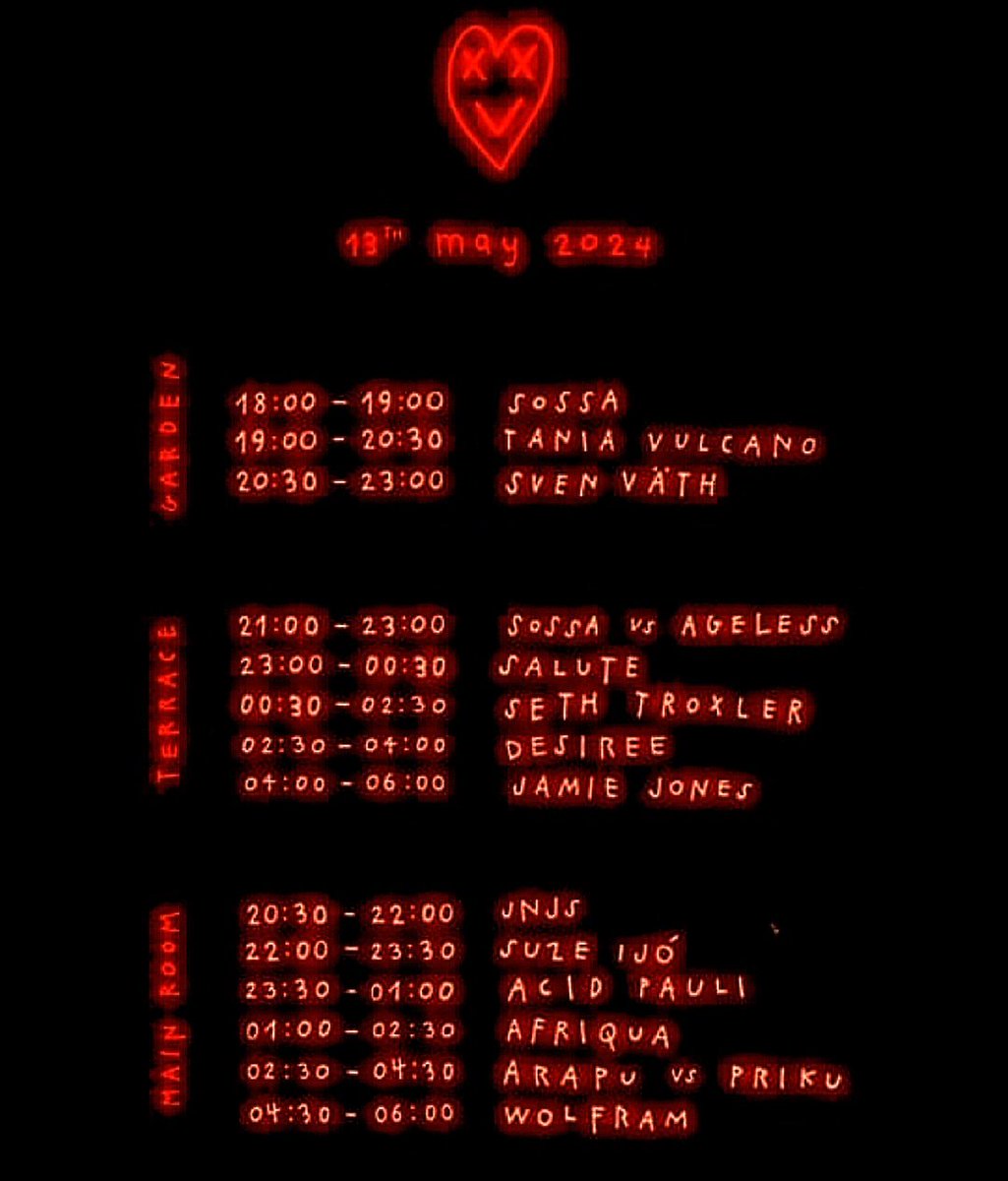 Set times for @circolocoibiza today @dc10ibiza
Including the legendary @svenvaeth
And all the usual suspects 
No monday blues here 

#Ibiza