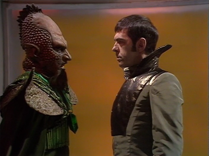 DWUDatabase's tweet photo. I mentioned before how this reminded me of Babylon 5 but the way in which the Earth/Draconia war began being so similar to the Earth/Mimbari conflict has to be more than a coincidence surely? #DoctorWho #FrontierinSpace https://t.co/kmVwIy2AFk