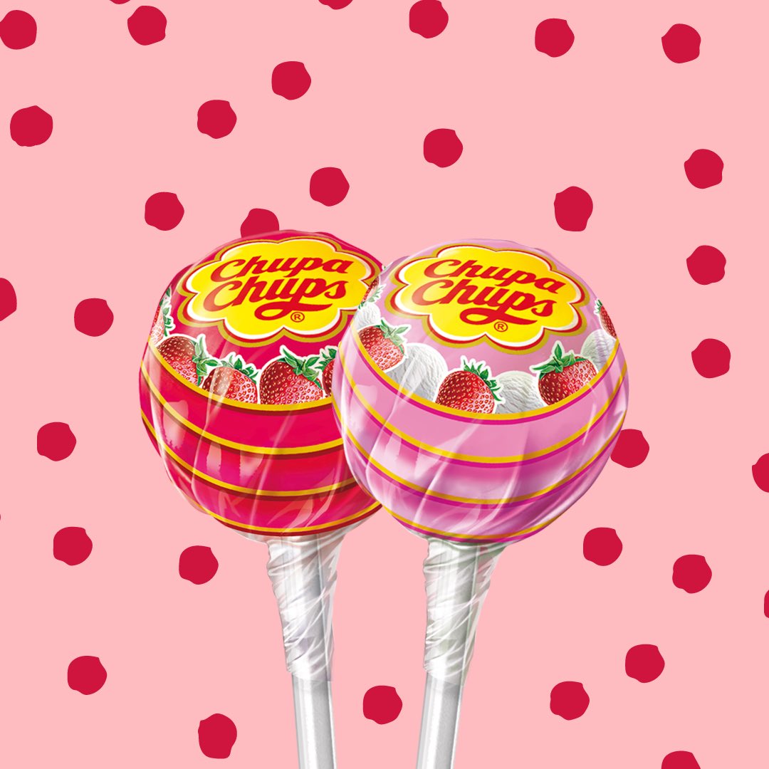 ChupaChupsUS's tweet photo. Strawberry and Strawberries &amp; Cream are our 2 most popular flavors! 🍓

Tell us your favorite Chupa Chups flavors in the comments below!

#foreverfun #ChupaUS #lollipop https://t.co/P3pdtw4iQy