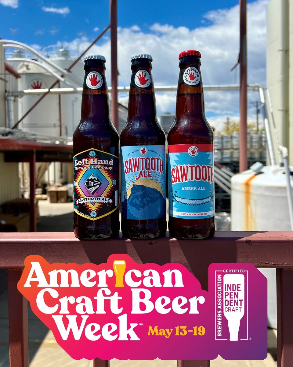 We're kicking off American Craft Beer Week with the beer that put us on the map - Sawtooth Amber Ale. While its packaging has evolved, the beloved recipe inside remains unchanged. Well-rounded maltiness is followed by herbal, citrusy hop flavors and a crisp, dry finish. Cheers!