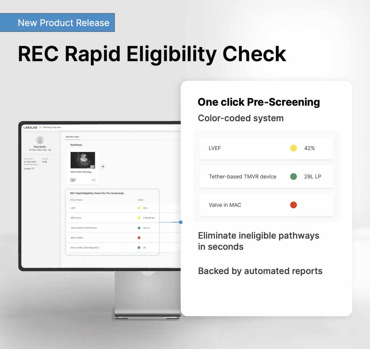 🚀🚀 Announcement: LARALAB presents its unique new product 'REC Rapid Eligibility Check' at #EuroPCR Paris. 🚀🚀
Read our press release here: einpresswire.com/article/711068…

Meet us in Paris at booth M63 or visit out our website: laralab.com/rapid-eligibil…