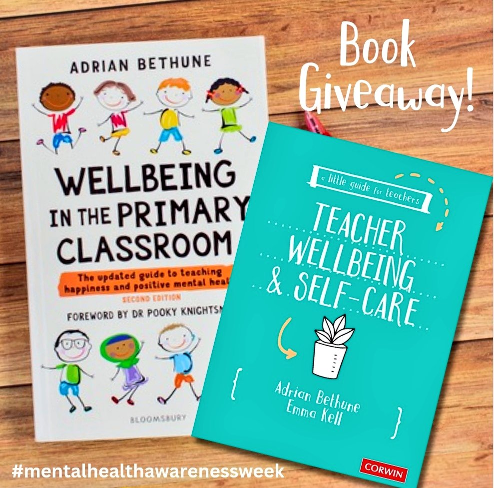 It's #MentalHealthAwarenessWeek and I'm giving away TWO SIGNED BOOK BUNDLES! 

Simply RT and tag in a fellow edutweeter to be in with a chance of winning. 

Closes Friday 17th May. Winners announced 4pm.