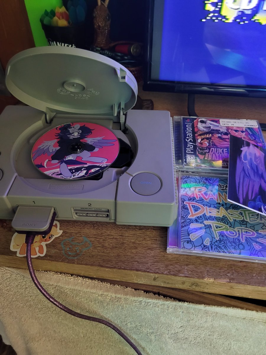 counterCanterer's tweet photo. Listening to my @VyletPony CD the way god intended, obviously https://t.co/AdD8283zNi