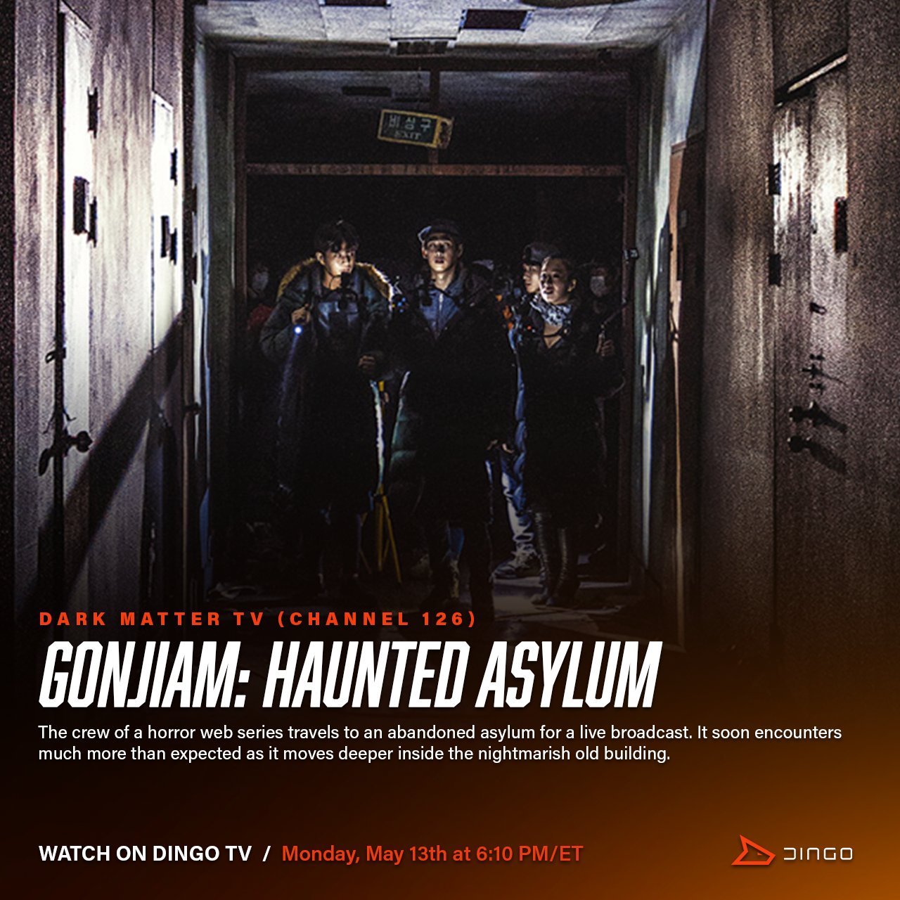 Dingo TV on X WATCH FREE TODAY on Dingo TV 6 10PM ET on Dark Matter TV Channel 126 https t Emv2xxcCoL Gonjiam Haunted Asylum 2018 The crew of a horror web series travels to an