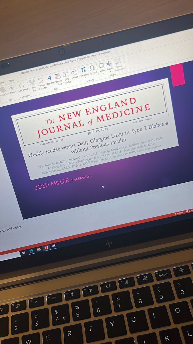 Finishing up my Journal Club presentation for tomorrow - weekly insulin icodec. Will it change practice for all or be a useful option for the few? @ABCDiab  @DiabetesUK  @DiabetesUKProf