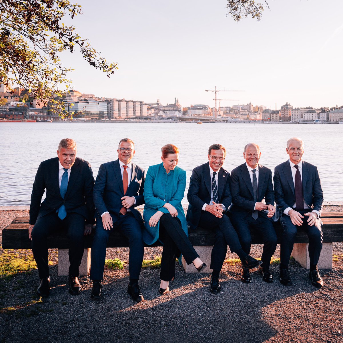 Nordic summit on security and competitiveness with chancellor Olaf Scholz in Stockholm. 🇸🇪🇩🇪🇩🇰🇳🇴🇫🇮🇮🇸 @Bjarni_Ben @PetteriOrpo @Statsmin @Bundeskanzler @jonasgahrstore