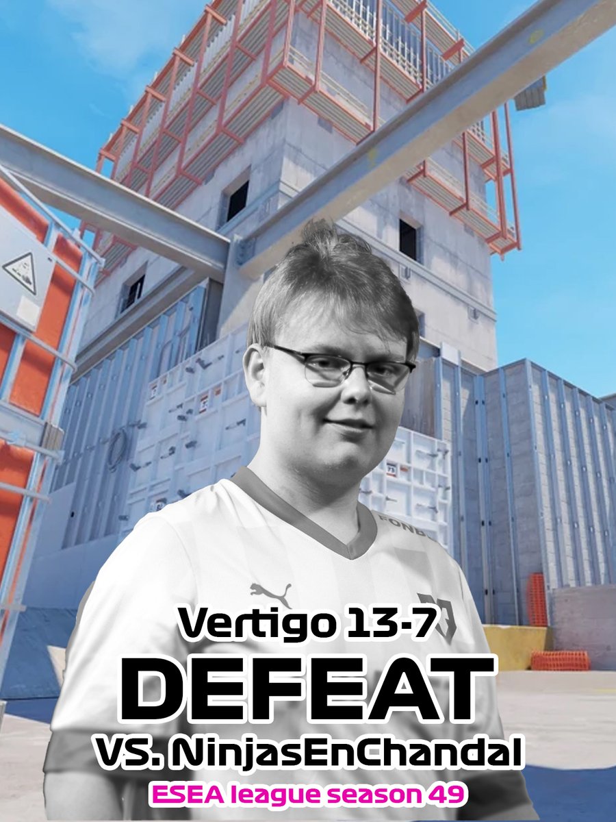 5-0 start on T side wasn't enough.

GGs NinjasEnChandal
5-6 in <a href="/ESEA/">ESEA League</a> Open, see you on Wednesday!