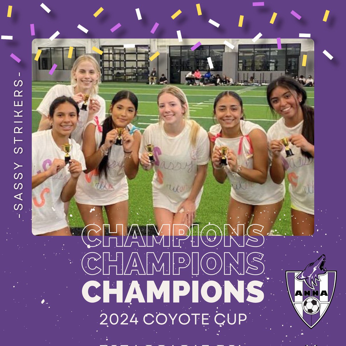 And the winners of the 2024 Coyote Cup are... 

the SASSY STRIKERS! 💜⚽🎉

CONGRATULATIONS!

#ironsharpensiron