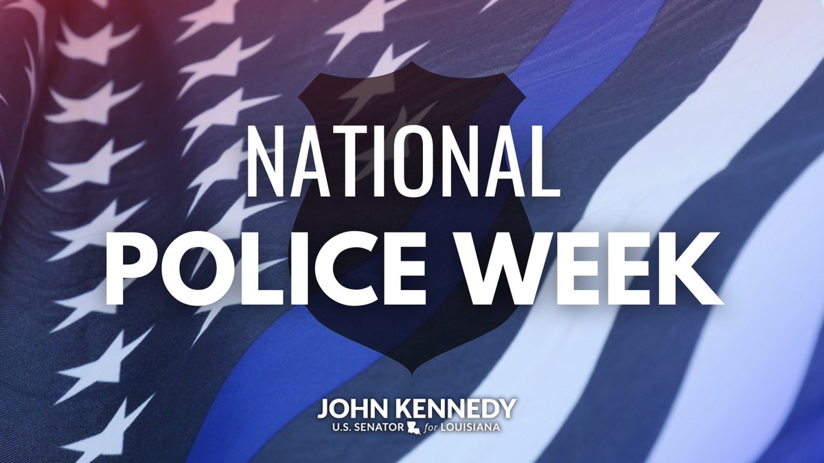 This #NationalPoliceWeek, we honor the men and women who courageously risk their lives to defend our communities in Louisiana and across the country. They deserve our respect, gratitude, and support now and forever.