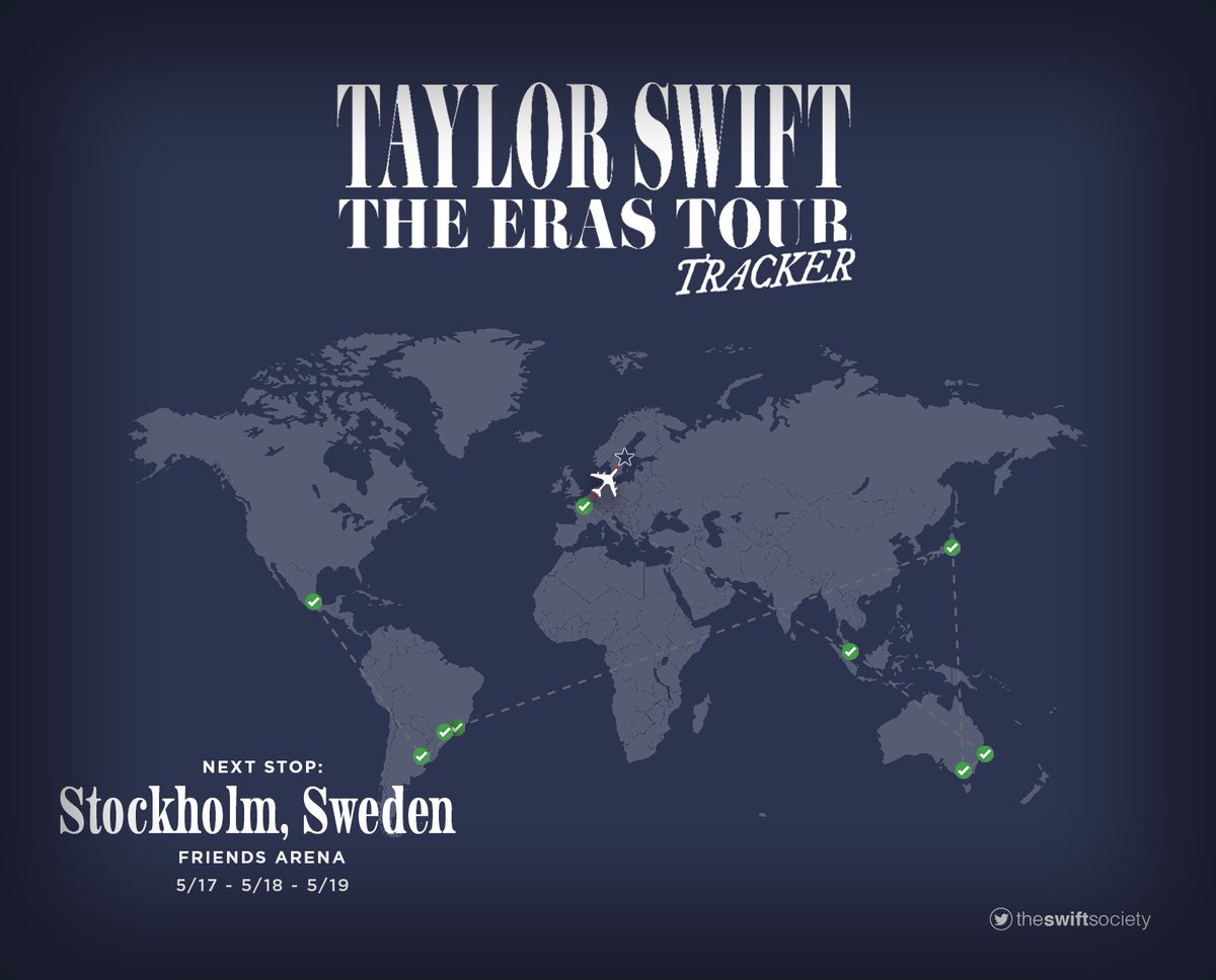📍| NEXT: Stockholm, Sweden

— May 17th, 18th & 19th at Friends Arena