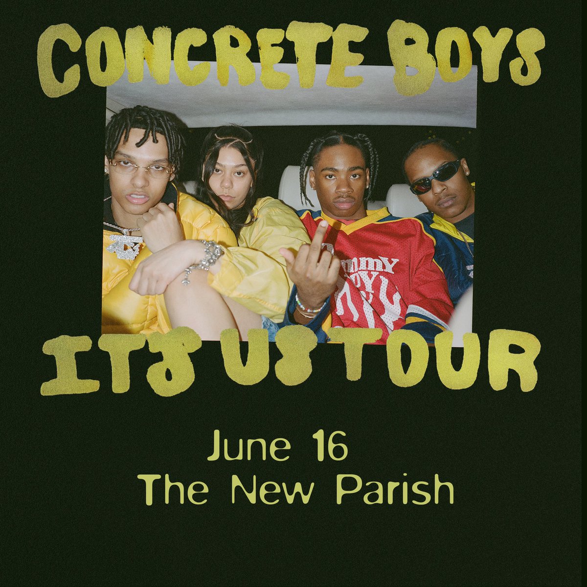 Geraldakaburd's tweet photo. SOLD OUT BOYZ!! @karrahbooo 

@thenewparish x @Burdmgmt https://t.co/XcHMEpEdqq