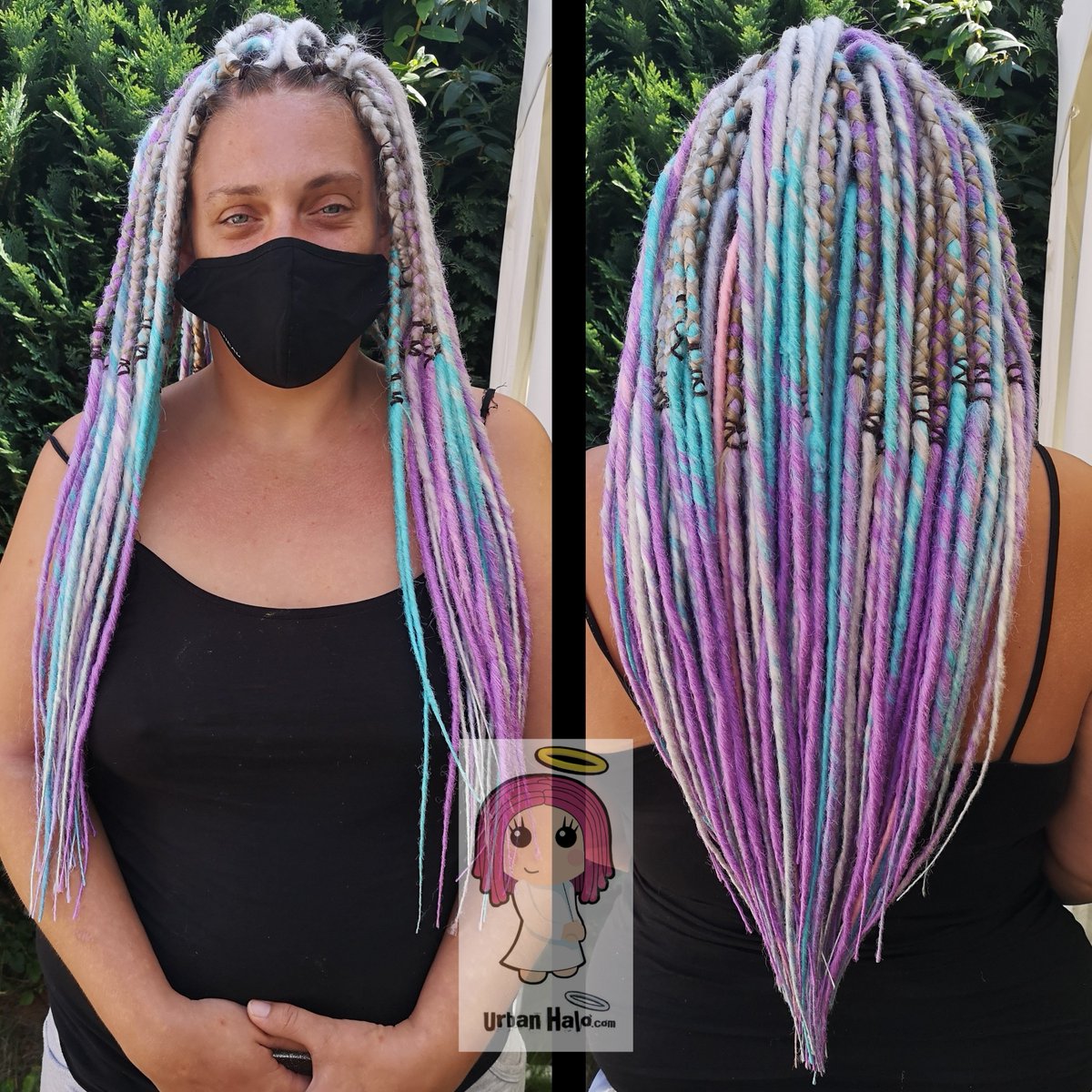 Urban_Halo's tweet photo. I love the variation of summer #festivalhair orders. 😇
Here is April's epic Frozen silky twist #dreadlocks set from a while back.
Cool, clean pastels.
🩷🩵💜🩶🤍
#urbanhalouk #dreads #syntheticdreads #dreadlove #ukfestivals #dreadlife #epicdreads #ukdreads #summerhair https://t.co/vxJJT2YnZf