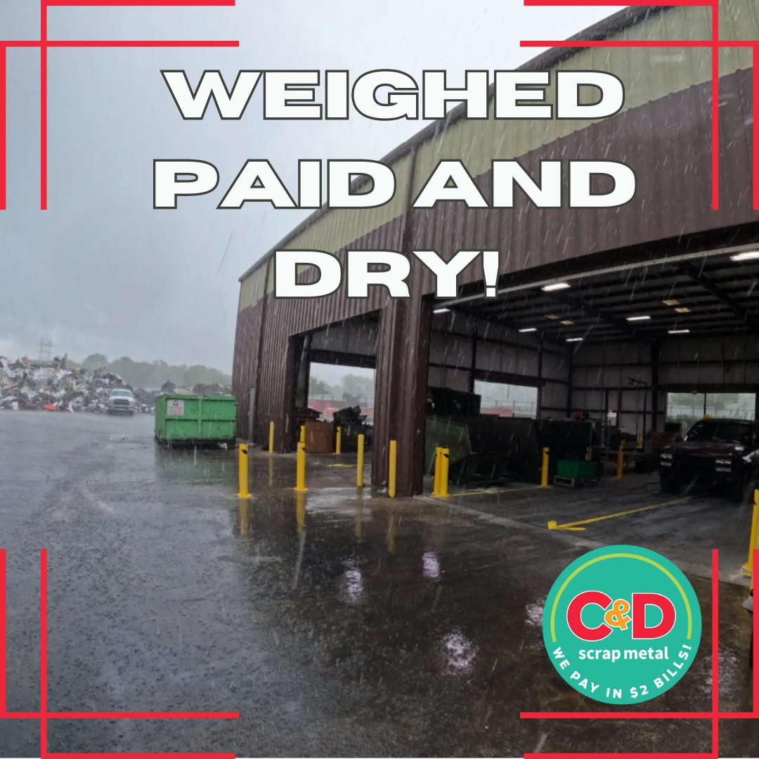 CD_ScrapMetal's tweet photo. It's raining 🐈's and 🐩's, but we promise to keep you dry! Come out and see us #Houston!!  Covered check in at all locations. 

#houstonweather #spacecity #scrapmetal #scraplife #copper #metalrecycling #sidehustle https://t.co/C53U7bmoLr