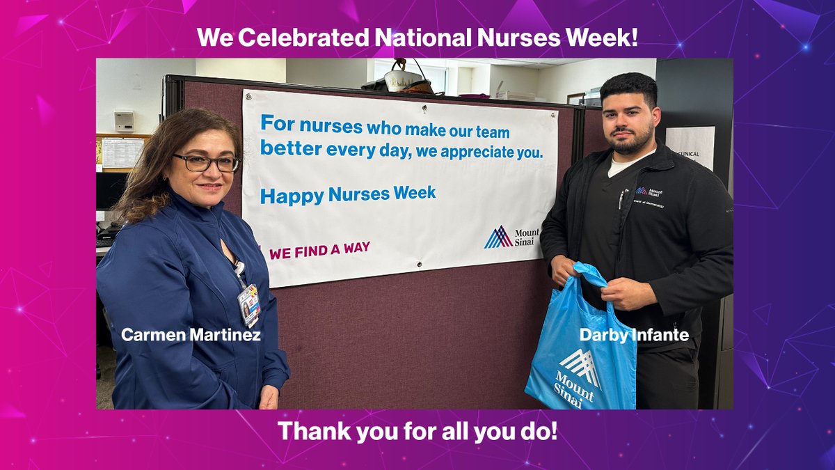 We celebrated Nurses Week at our 98th St office! 🤩 🌟 ✨ Carmen Martinez and Darby Infante 🤩 🌟 ✨ We recognize your unwavering commitment to our patients. Your dedication and hard work are appreciated. @EmmaGuttman #NursesWeek2024 #CelebratingOurNurses #WeFindAWay