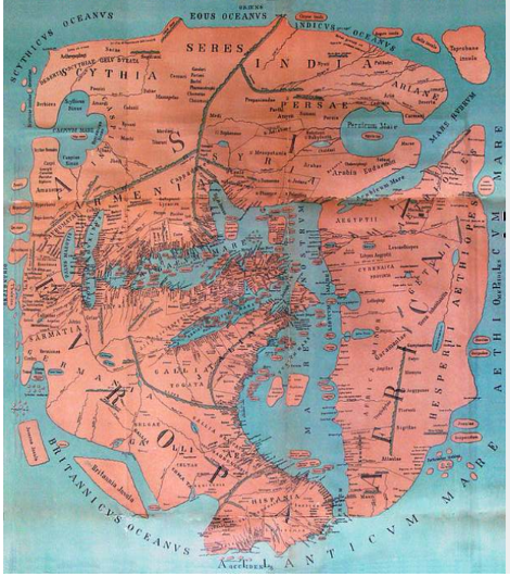 The first known Roman geographer, Pomponius Mela, created a world map that rivalled those of his Greek contemporaries in accuracy and detail. 🗺

Check out his world map where he divided the Earth into two hemispheres & three continents — Europe, Africa and Asia.

#MappyMonday