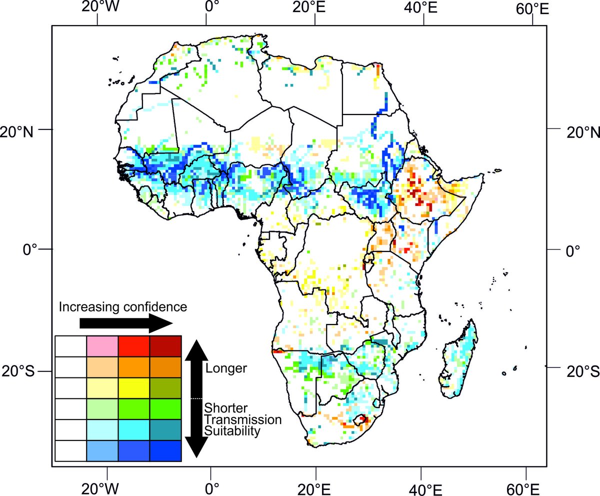 Climate models predict larger than expected decline in African malaria transmission areas, according to new research in Science. The study's approach offers a more nuanced view that could inform #malaria control efforts in a warming world. scim.ag/6Wj