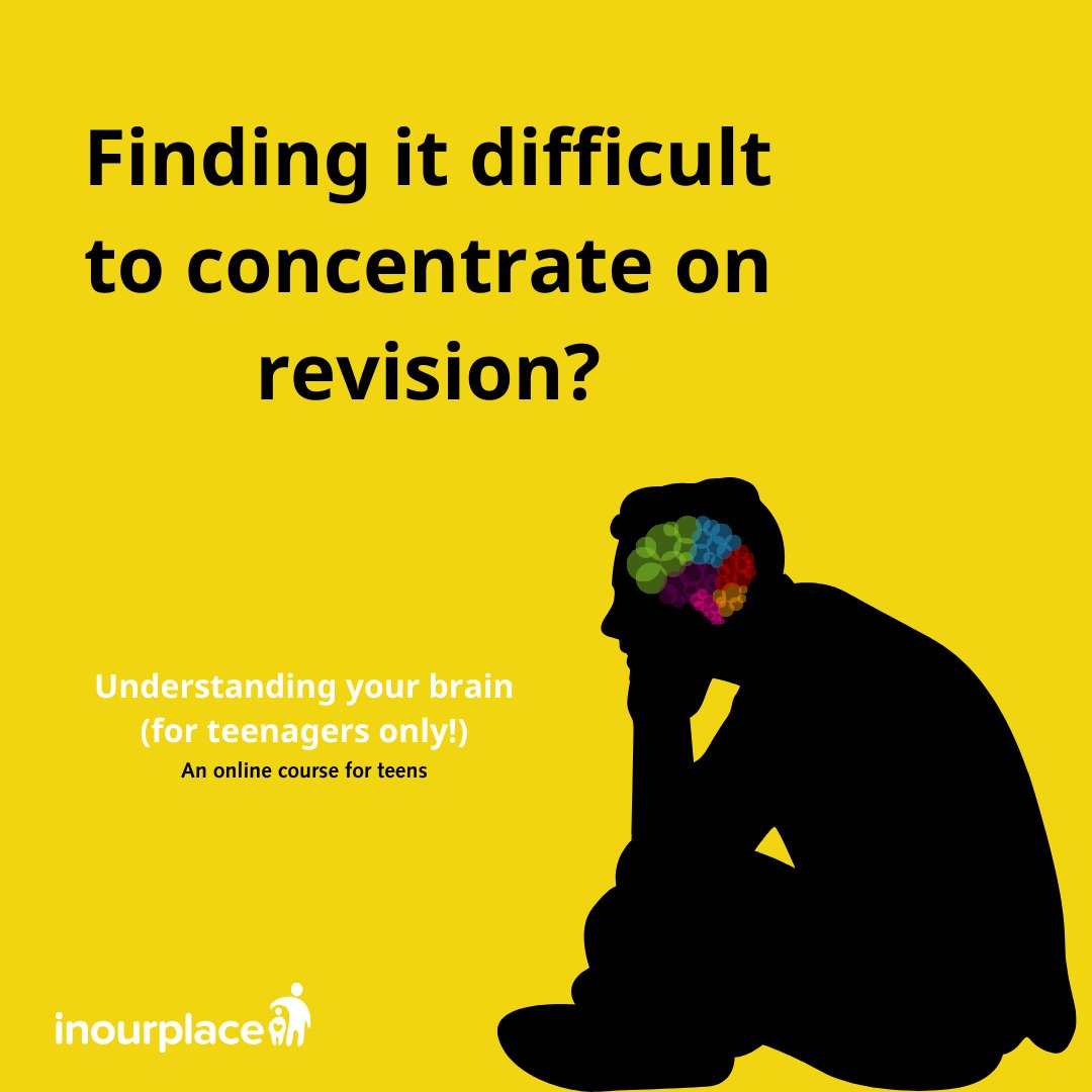 Struggling to stay focused during those study sessions? You won't be the only one! Our online course, Understanding your brain (for teenagers only!), can help you understand your brain's influence on concentration, feelings and risk. inourplace.heiapply.com/online-learnin… #MHAW24 #teenagers