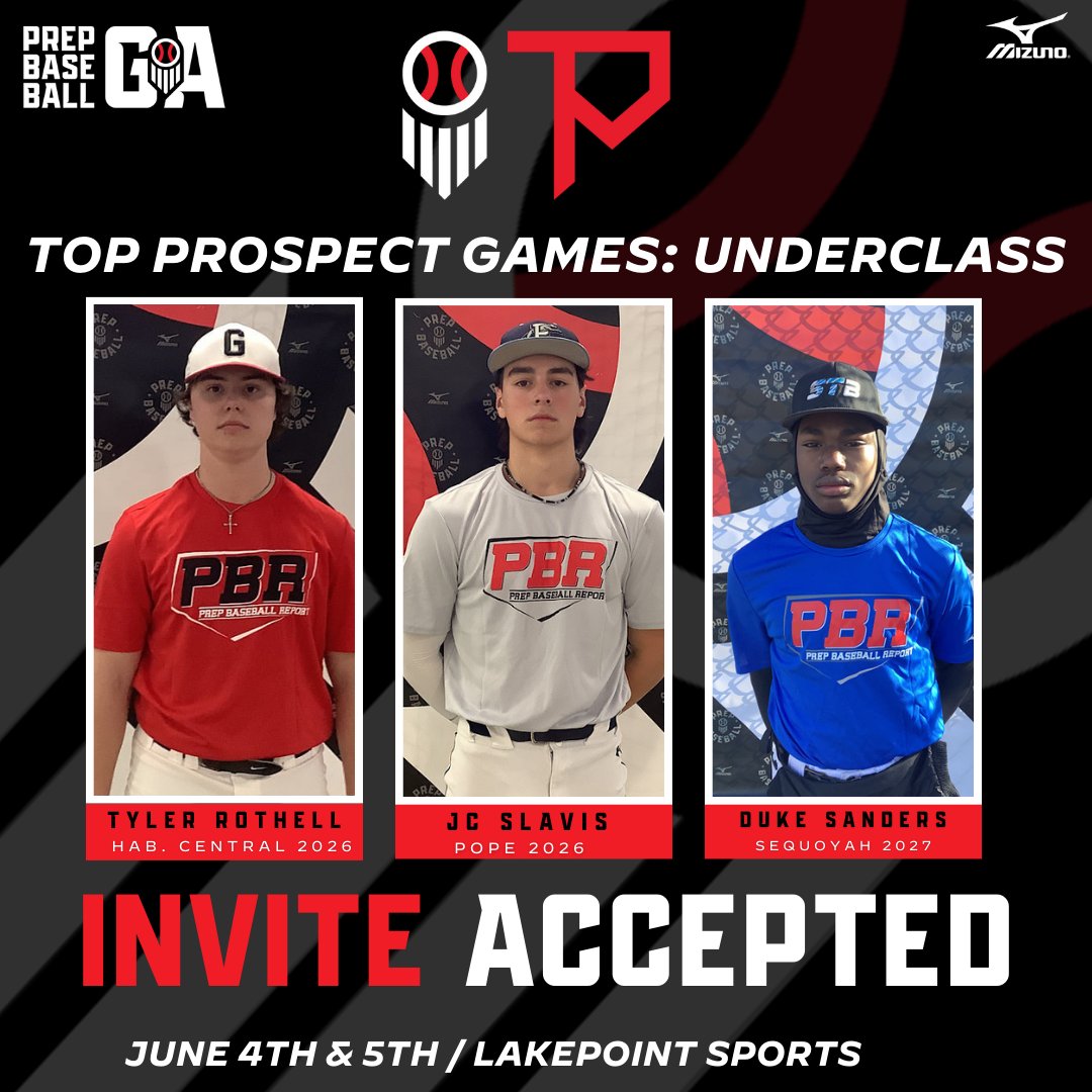 𝐓𝐨𝐩 𝐏𝐫𝐨𝐬𝐩𝐞𝐜𝐭 𝐆𝐚𝐦𝐞𝐬: 𝐔𝐧𝐝𝐞𝐫𝐜𝐥𝐚𝐬𝐬 ⭐
❗𝑰𝒏𝒗𝒊𝒕𝒆𝒔 𝑨𝒄𝒄𝒆𝒑𝒕𝒆𝒅 ❗

+ '26 RHP <a href="/rothell_tyler/">Tyler Rothell</a>
+ '26 INF <a href="/jcbsbl52/">JC Slavis</a>
+ '27 OF <a href="/duke_sanders00/">Duke</a>

Request an invite, event info &amp; more...
🔗 loom.ly/g_MIEbI