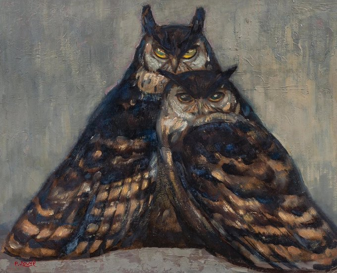 #PeaceforPalestine #Freeassange #FreeAbdullahÖcalan #FreeMarwanBarghouti

Paul Jouve, Pair of Eagle-Owls, ca. 1927