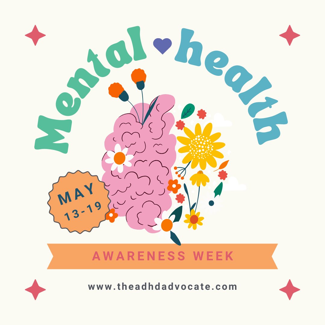 theadhdadvocate's tweet photo. Mental Health Awareness Week 2024 focuses on Movement. For those with ADHD, adding movement to daily routines can be beneficial, significantly improving concentration, mood, and overall mental health and enhances neurochemicals, which are crucial for focus and emotional balance. https://t.co/plctxeMAq2