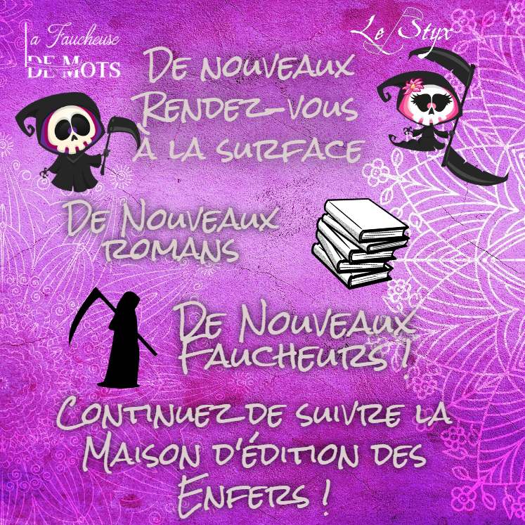 LeStyx3's tweet photo. #News #Roman #Book #Info
Salutations infernales !
À peine de retour du HeroFest, les Enfers reprennent le travail !
Préparations des prochains salons, travail des manuscrits et tellement d’autres tâches qui feraient frémir Hercule !
Suivez-nous pour ne rien louper ! https://t.co/cEwihLAdYQ