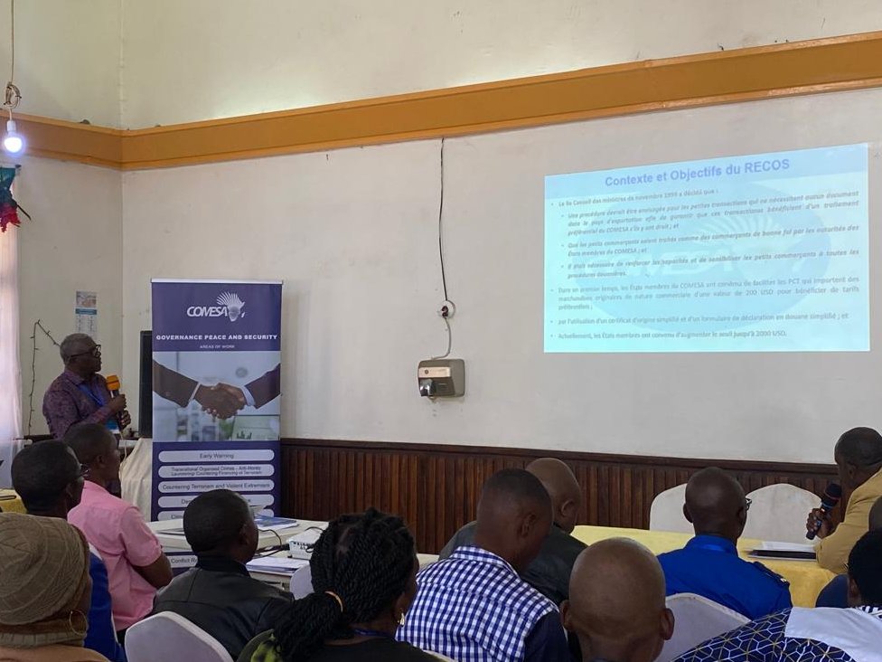 #TradingforPeace A presentation on the COMESA Simplified Trade Regime (STR) was made detailing the principal challenges encountered by small-scale cross-border traders and how the STR works to address the identified challenges within the COMESA preferential Free Trade area.