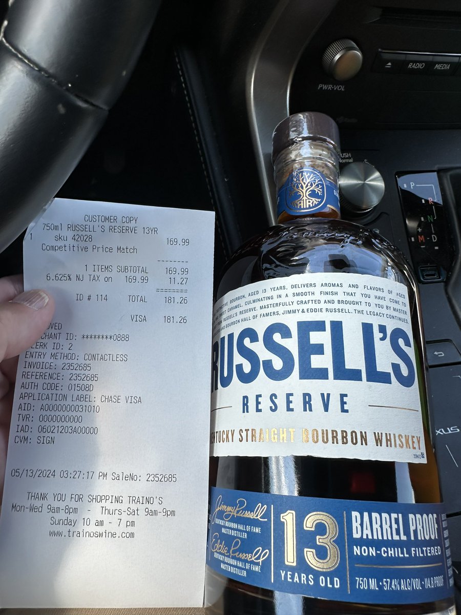 At liquor store tell manager what is with the dust collector $399 on Russells 13. Told him been trying to find but that price ridiculous. He hits me w $169!! As Kramer says “Giddyup!!” Could not turn this down <a href="/BourbEnthusiasm/">Frank</a> <a href="/Bourbon_Gamer/">Subourbia</a> <a href="/TaylorCope1982/">Taylor Cope</a>
