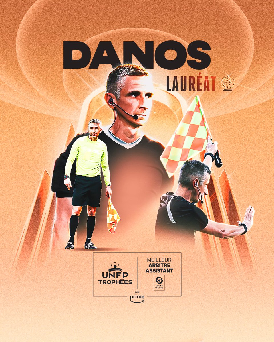 3 minutes de temps additionnel annoncées... ⏱️

Le temps pour nous de vous confirmer que François Letexier et Nicolas Danos remportent les Trophées UNFP du meilleur arbitre central &amp; du meilleur assistant de <a href="/Ligue1UberEats/">Ligue1UberEats</a> 🏆  

Félicitations messieurs 👏  
#TropheesUNFP