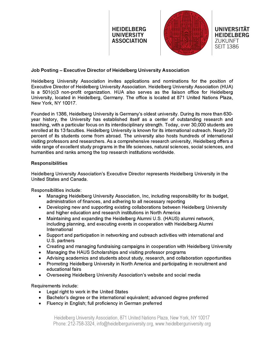 Heidelberg University Association tweet media