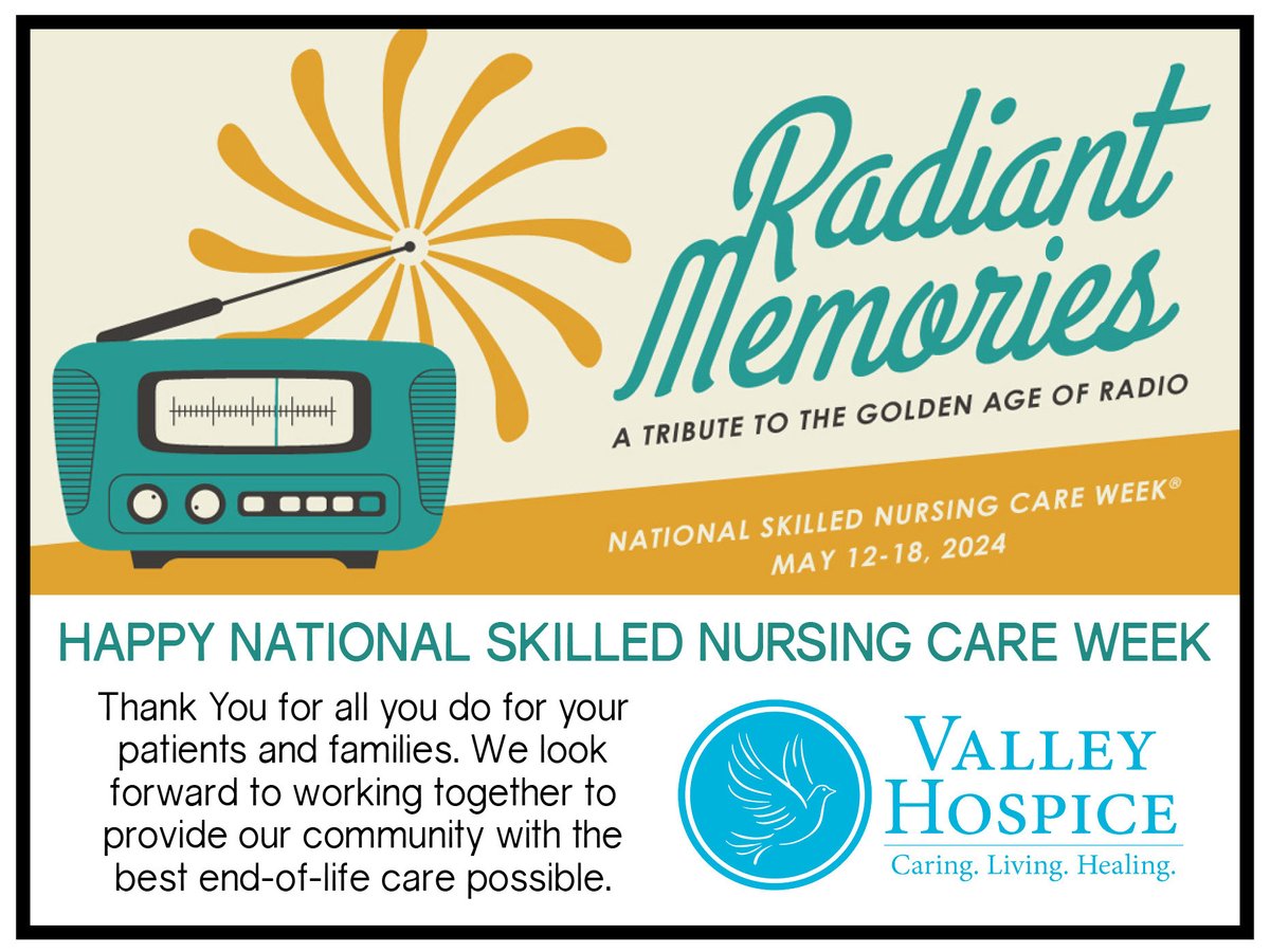 Happy Nursing Facility Week to all of the local facilities that we are privileged to work with. Thank You for all you do for your patients and families. We look forward to working together to provide our community with the best end-of-life care possible. #TogetherWeCan