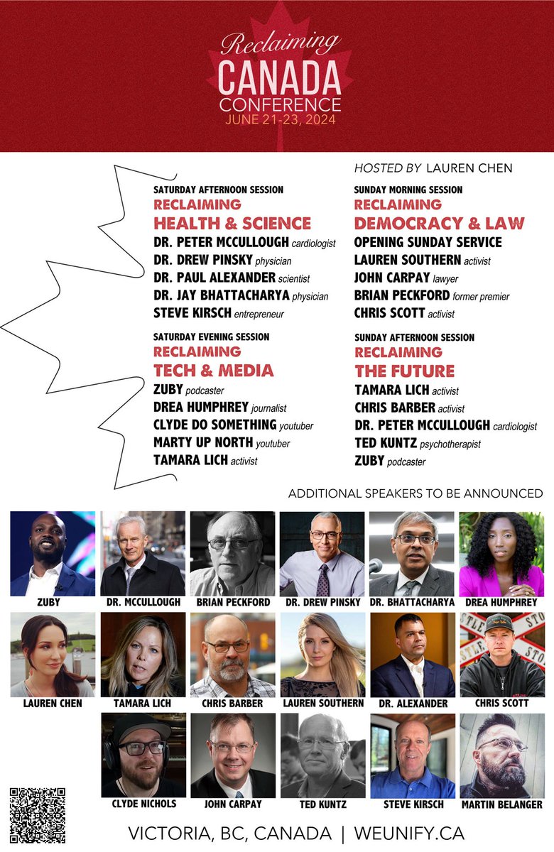 Look who is on the list of speakers for the upcoming third annual Reclaiming Canada Conference to be hosted in Victoria, BC by We Unify. I'm scheduled for the 'Reclaiming tech & media' portion with my buddy @ClydeDoSomethin as well as @LichTamara , @DreaHumphrey and @ZubyMusic .…