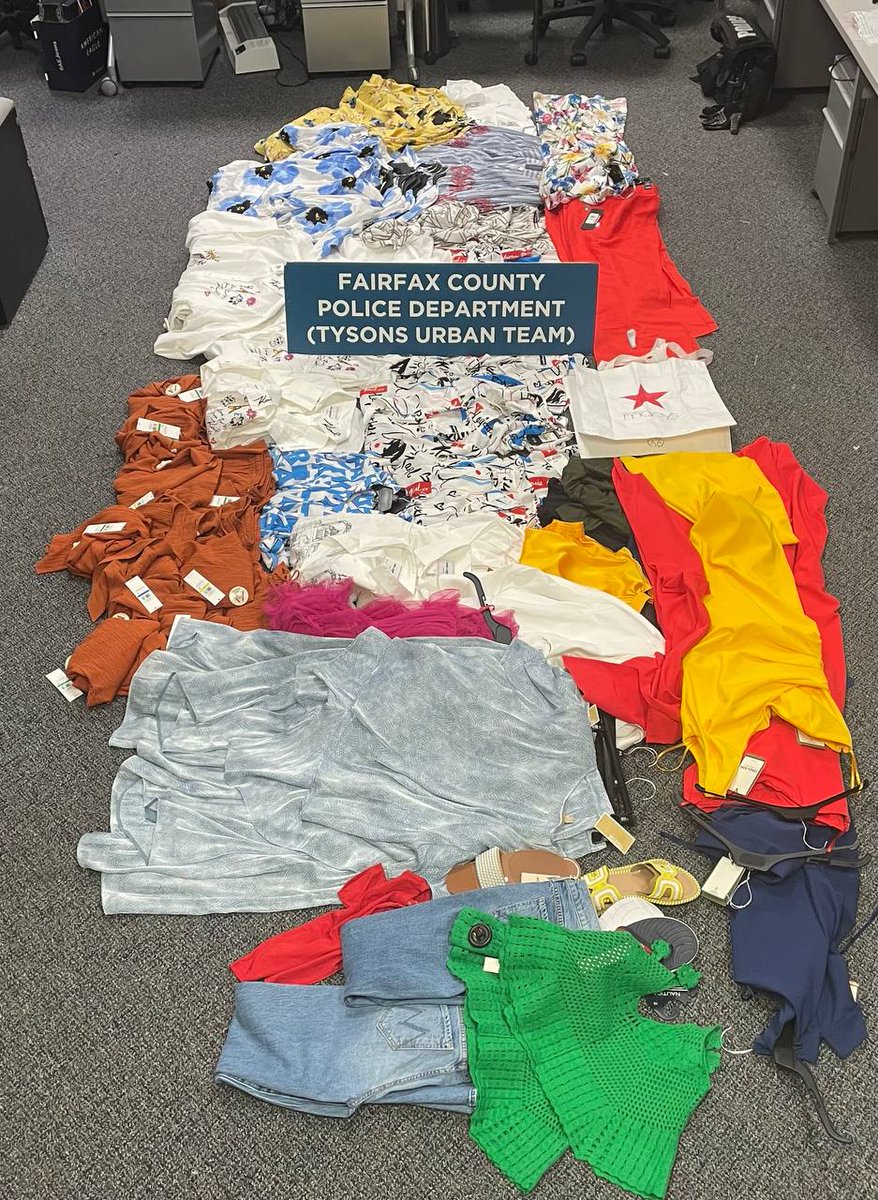 FairfaxCountyPD's tweet photo. Out-of-State Organized Retail Theft Crew Arrested After 4-Month Spree. Full story here ➡️ https://t.co/03infrMMKb https://t.co/OTjfP45pJ7