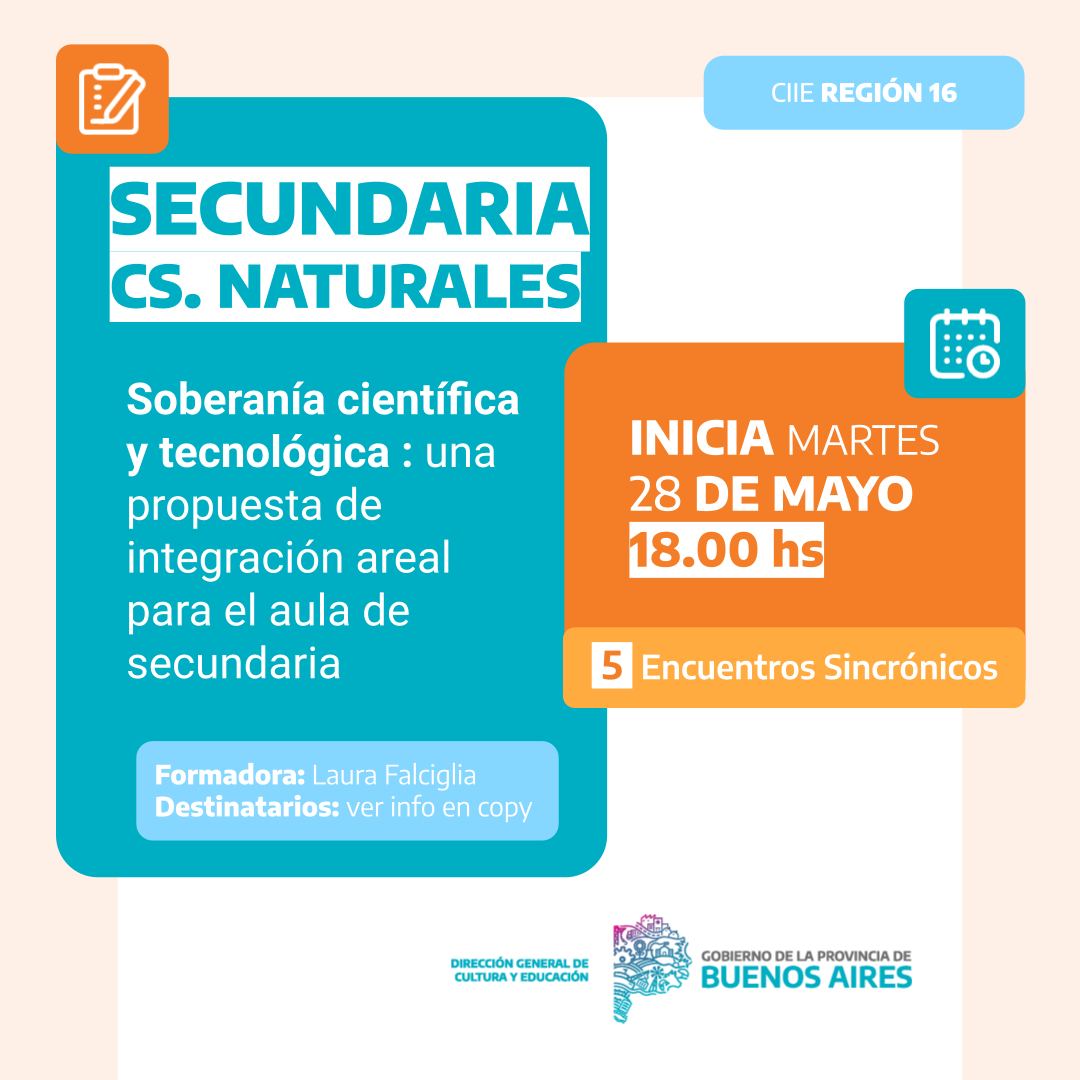 ciiectejedor's tweet image. TALLERES PARA DOCENTES DE NIVEL SECUNDARIO
Formulario de Inscripción en Facebook Ciie Carlos Tejedor, hoy 13 de mayo desde las 18 hs.