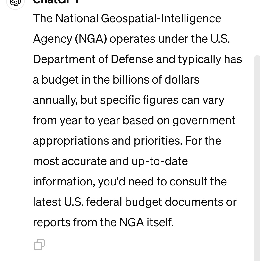@fbi @nsagov @us_cybercom @DHSgov @CISAgov why is the @NGA_GEOINT trafficking me for my data without payment when they have a budget of billions? @DeptofDefense