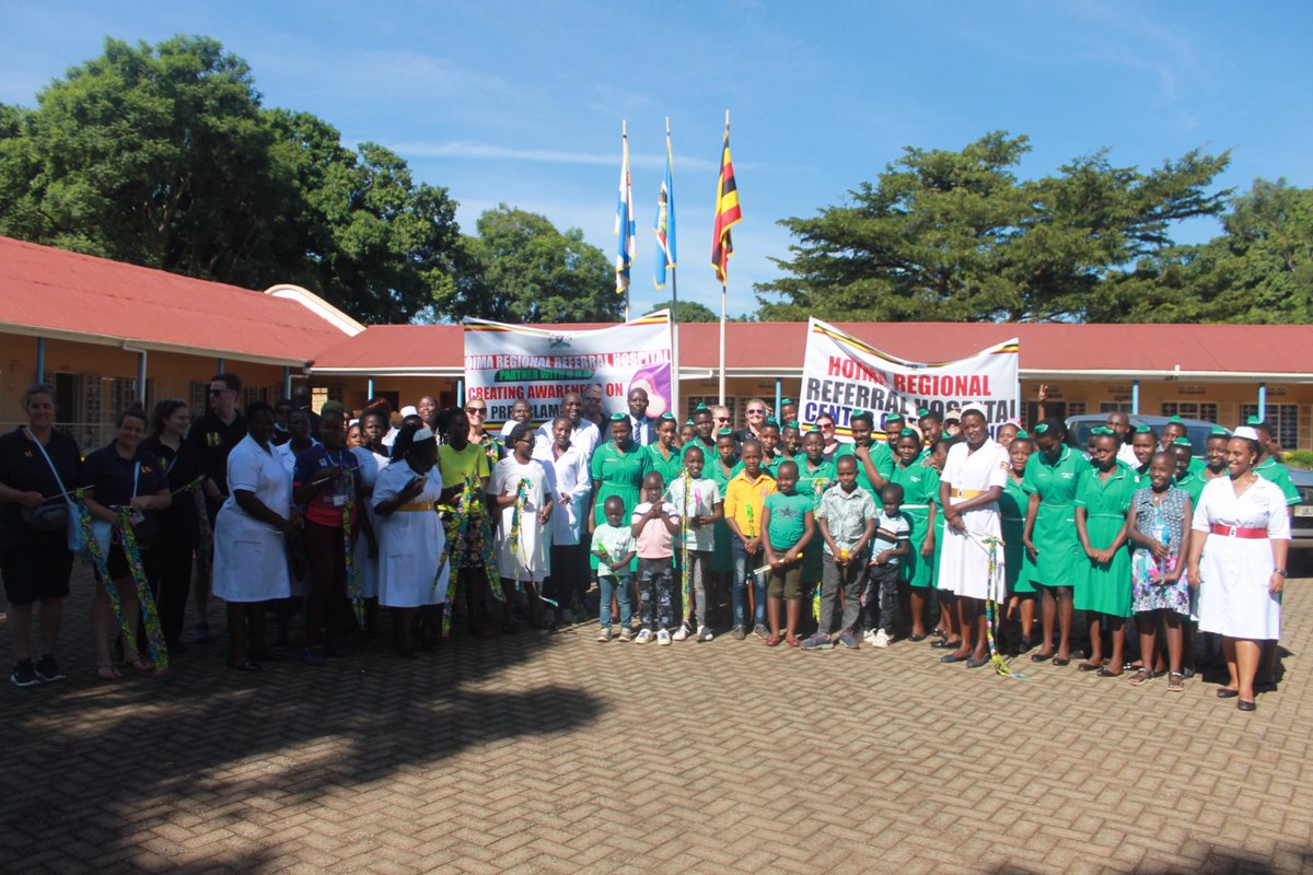 Bunyoro-Kitara Kingdom CAS flags off a Pre-Eclampsia awareness Match. The Bunyoro-Kitara Kingdom Chief Administrative Secretary, Mr Katusabe Alex flagged off the Pre-Eclampsia awareness Match this morning at the Bunyoro-Kitara Kingdom offices.