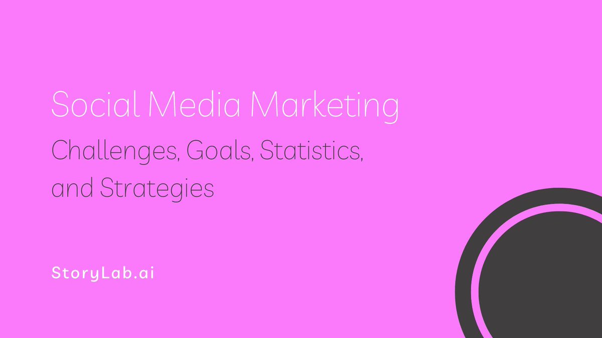 What are the biggest #SocialMediaMarketing Challenges?

Which Goals are Social Marketers trying to achieve?

Get Statistics to Benchmark and Strategies. 👇

#GrowthHacking #SocialMedia #TwitterMarketing buff.ly/3PjDZta
