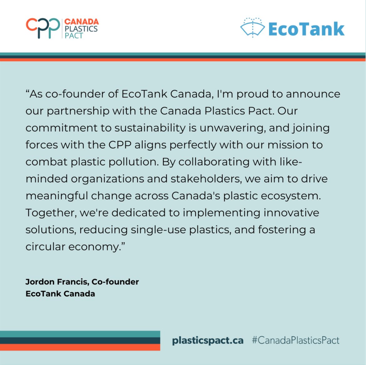We are thrilled to be recognized by <a href="/CanadaPact/">Canada Plastics Pact</a> for our connected efforts in reducing single use plastics! Having partners with linear goals and ambitions in favour of the planet is who we want on our team at EcoTank! 🌎🌲💚
#protectyourmother #plasticfree #EcoTank #Ecofriendly