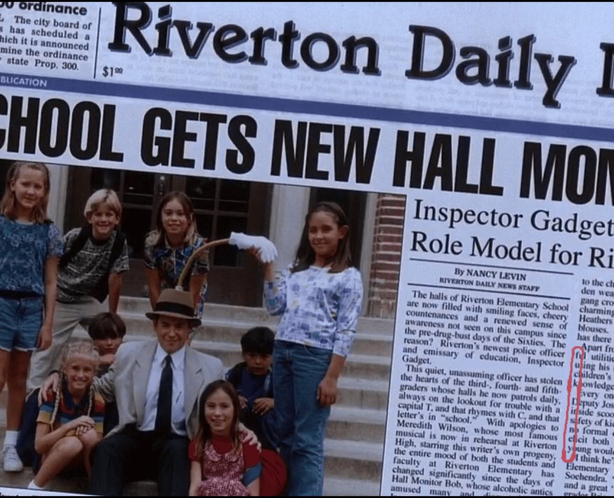 In Disney's ‘Inspector Gadget’ (1999), a newspaper can be seen with the words 'Fuck Disney' hidden in the front page article