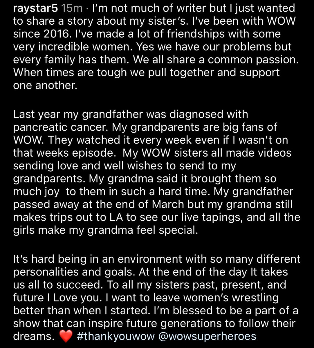 Ray_lyn's tweet photo. We have a legacy to uphold, more barriers to break, and future generations to inspire. LETS GO! 
#thankyouwow @wowsuperheroes https://t.co/iqxnY4dr2O