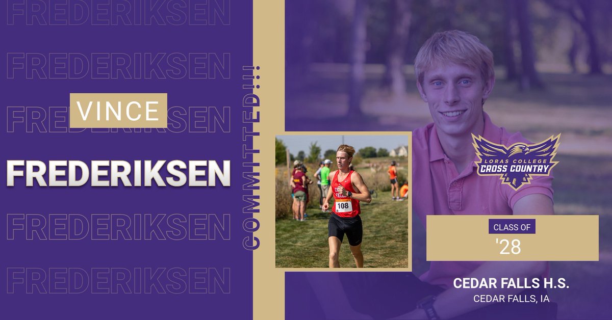 We are excited to welcome Vince Frederiksen to the Loras XC/TF team! #GoDuhawks