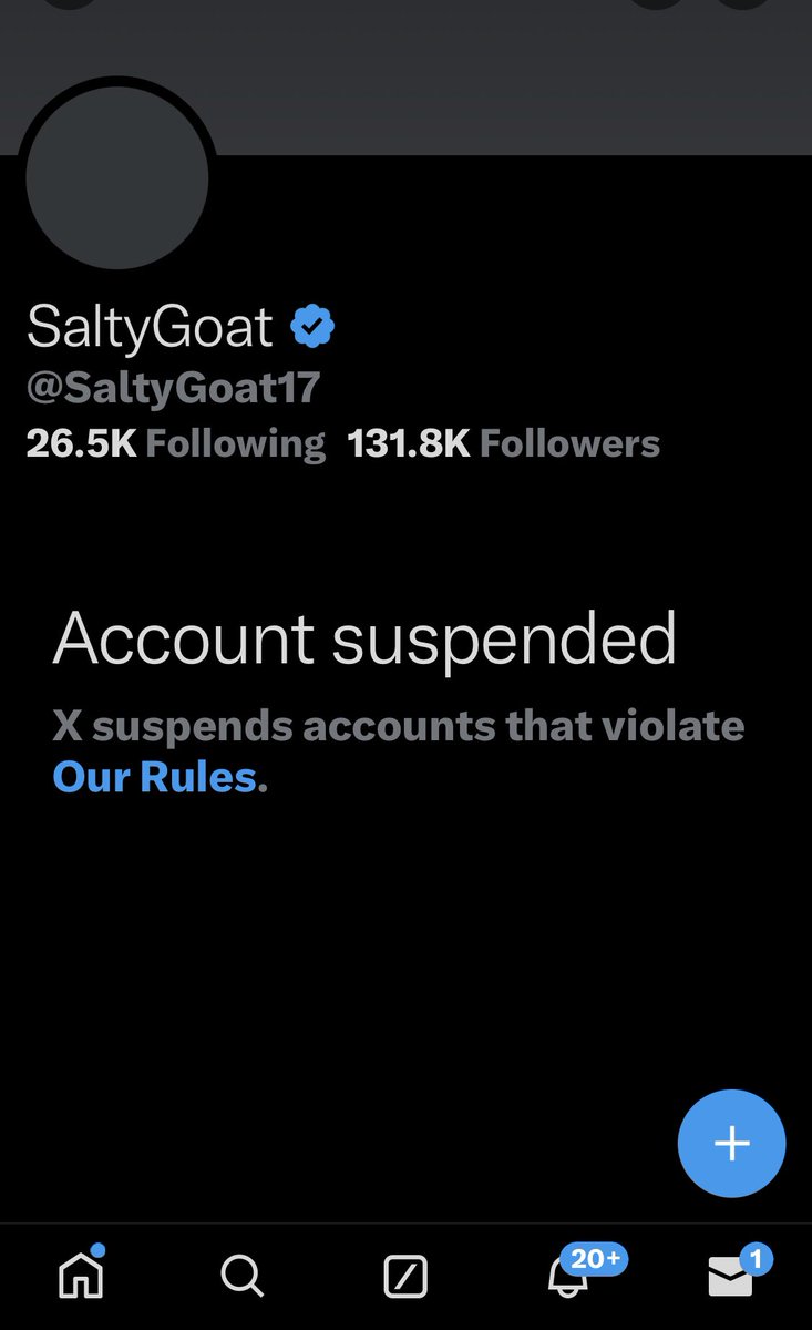 Hey friends, I need a huge favor. Please help me get salty reinstated. If you could just repost this and write in the comments @elonmusk, please reinstate @SaltyGoat17. I would greatly appreciate it. He doesn't post a thing ban worthy and this is still a free speech platform. We