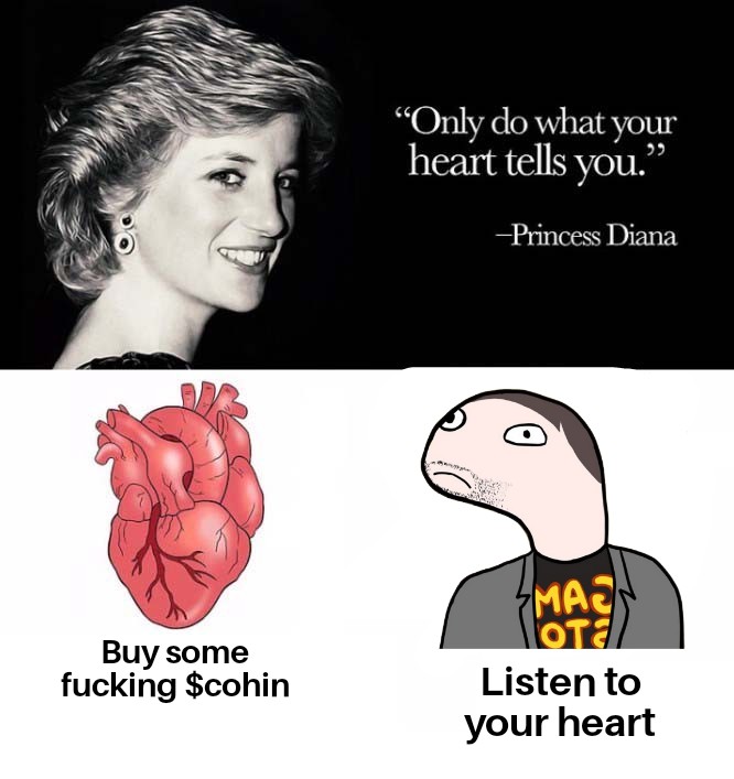 wheresKoji's tweet photo. @CryptoGodJohn you just gotta follow your heart!

ape some $cohin
big boss GME stok!

https://t.co/cyWnG7rZfE
https://t.co/aWHWQYkOXM
@ryncohin https://t.co/Dm0wwI9aQr