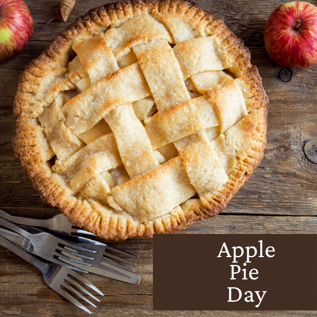 TXPropertyAces's tweet photo. THE DAY YOU HAVE BEEN WAITING FOR!!

Apple Pie Day is here!😁

Bake an apple pie and feel patriotic or just enjoy a nice apple pie, we won't judge🍎����

#applepie #patriotic #homemade https://t.co/Pc7sulETH9