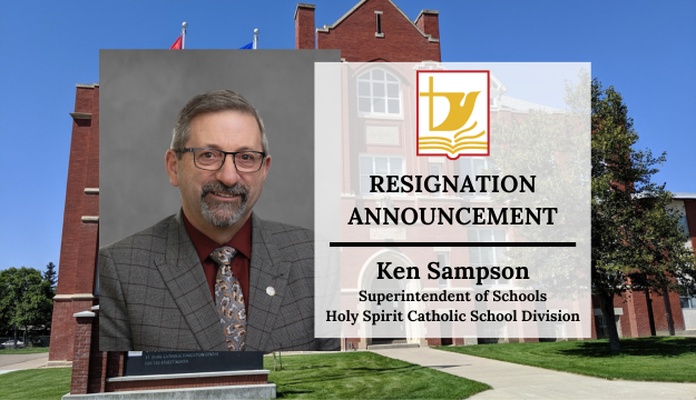 It is with a heavy heart that we announce that Mr. Ken Sampson will be leaving the Holy Spirit Catholic School Division after five years of service as Superintendent of Schools. Mr. Sampson made the announcement on Monday, May 13, 2024. Full Story here: holyspirit.ab.ca/resources_publ…