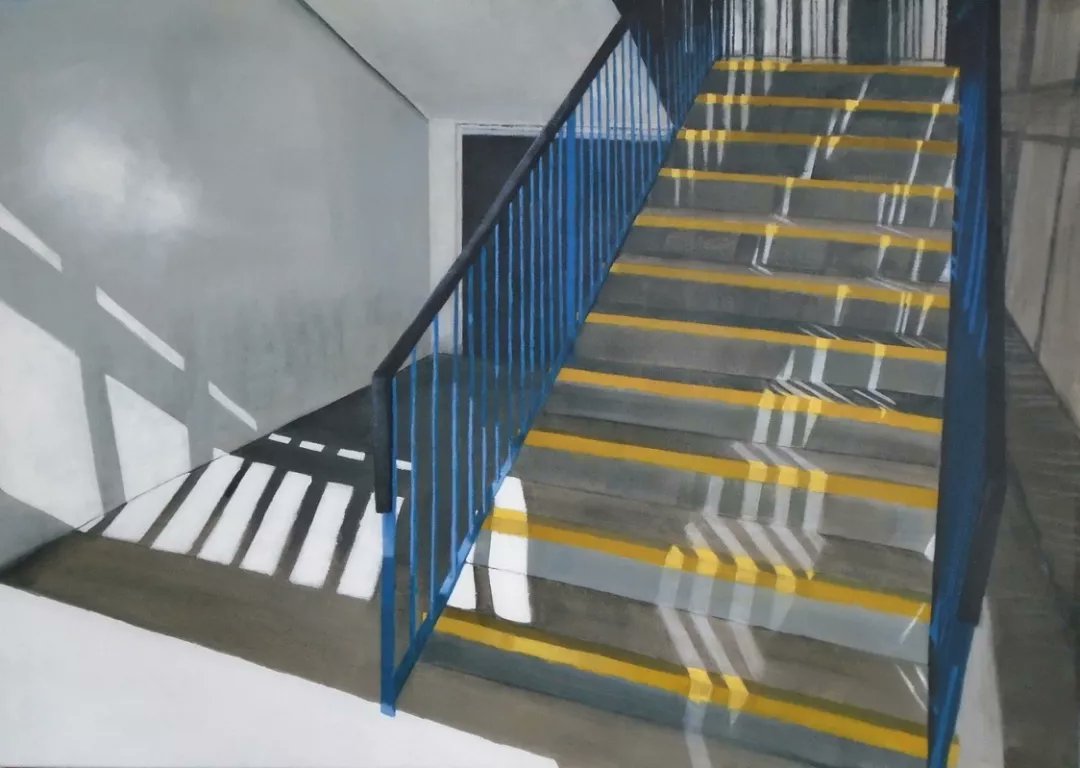 Summer Exhibition Opening and
Big Summer Weekend & Market @Greengallery2 : 18 & 19 May 

Sol
64x90cm acrylic & oil on canvas 
greengallery.com/artists/lindse…
#Buchlyvie #Stirlingshire #Scotland

#art #painting #cityscape #urbanarteries #infrastructure  #sunshineonconcrete #lightandshadow