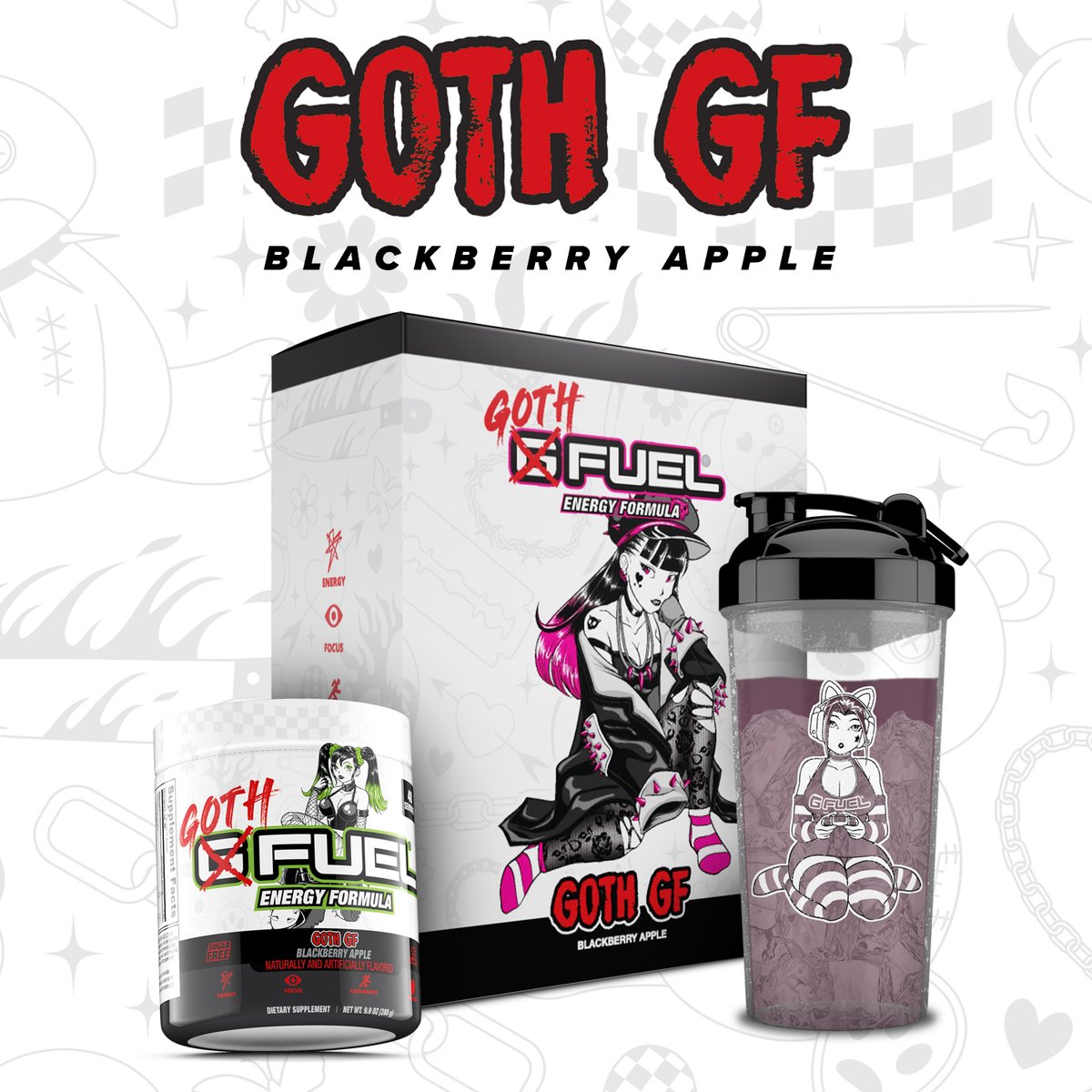 ❤️ RT + FOLLOW to win a Blackberry Apple #GFUEL 'GOTH GIRLFRIEND' Collector's Box! 💋 2 winners picked tomorrow bc we could all use a goth girlfriend! 🛒 GET YOURS: GFUEL.com/collections/go…