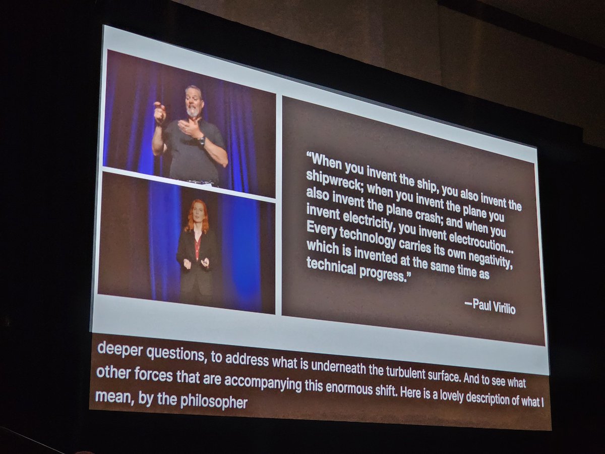 Kostic86's tweet photo. @katecrawford talking about #AI. Are we creating sentient beings? where is the #human in #AI and how can we rematerialize #AI? We need have a holistic perspective. @sigchi #chi2024 https://t.co/Lo0bND253l