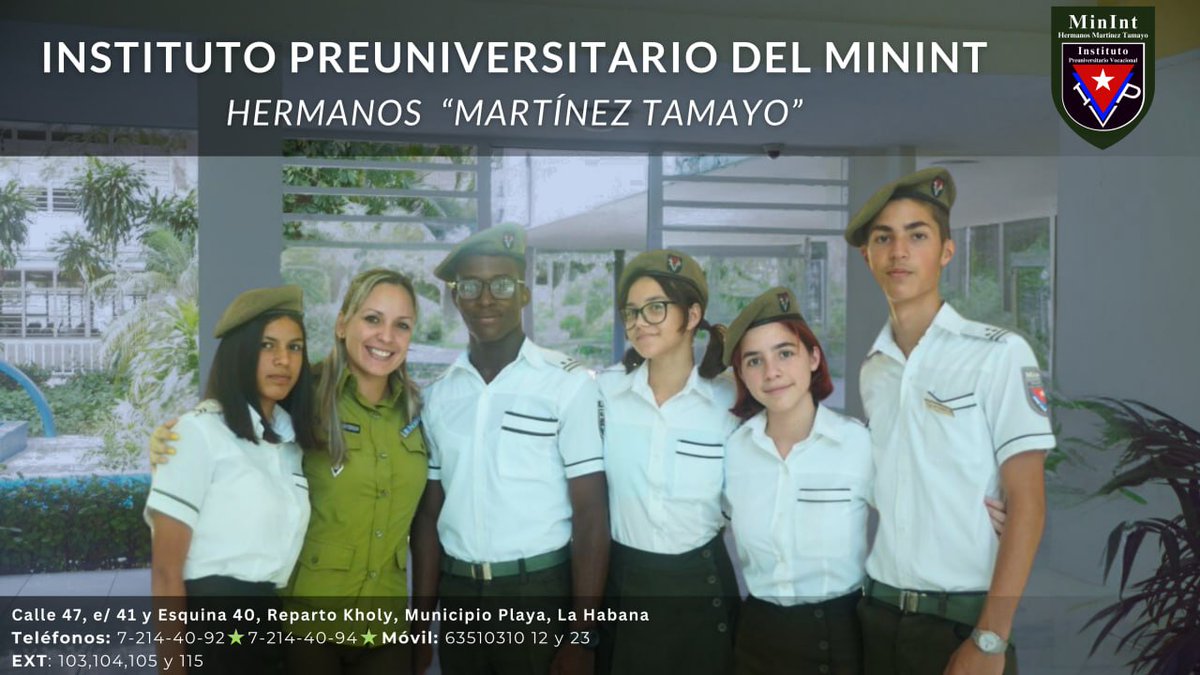AlmasValientes_'s tweet photo. Indaga y descubre sobre como formar parte del Pre del Minint. Para más información síguenos en todas nuestras redes, mantente al tanto de nuestro contenido e interactúa con nosotros en este espacio virtual. https://t.co/DXRgQUlXOT